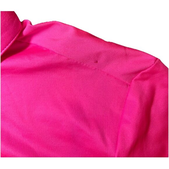 Jamie Sadock Women's Airwear Long Sleeve Golf Shirt Women's Size Medium Hot Pink - Picture 10 of 10